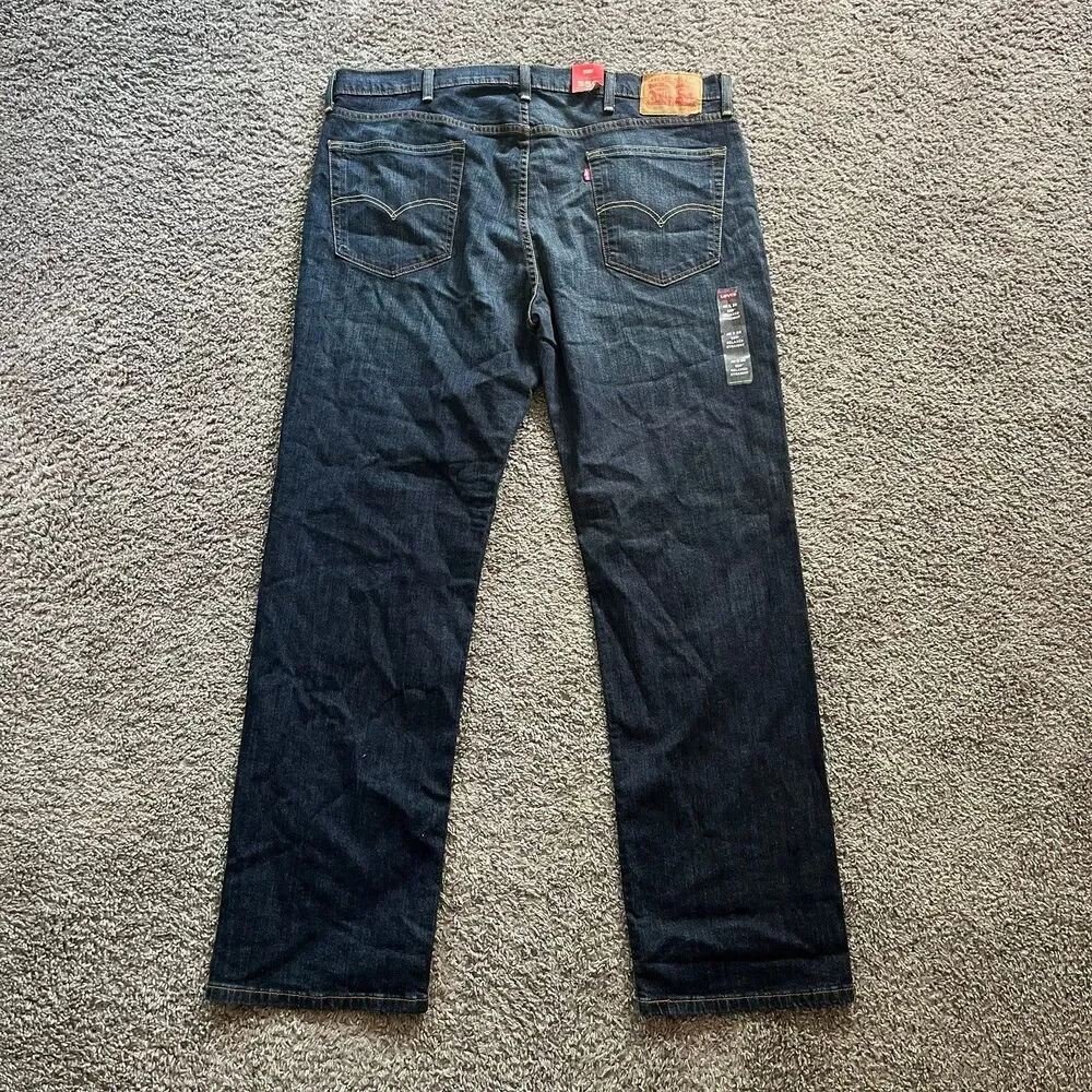 NEW Levi’s 599 Relaxed Straight Jeans Denim Dark Wash Mens 40x32